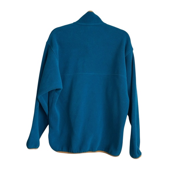 Patagonia Men’s Synchilla Teal Blue/Yellow Snap-T Pullover Fleece Jacket Size M - Picture 2 of 7